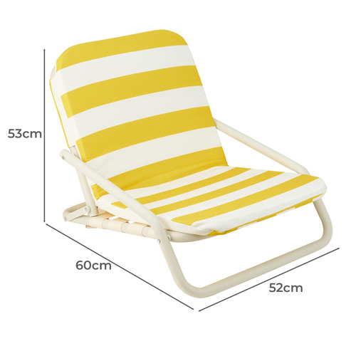 Yellow foldable chair hot sale